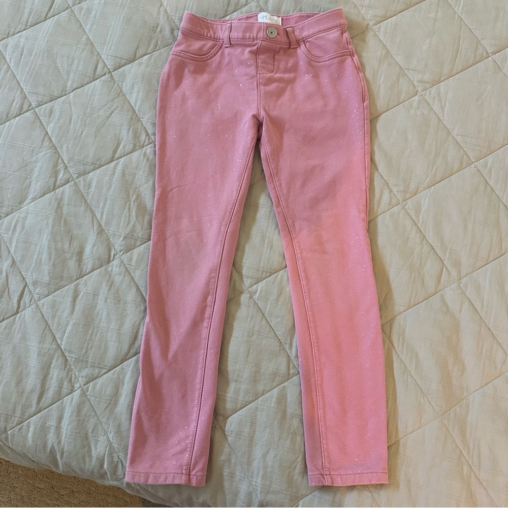 The Children's Place Pink Glitter Casual Pants- Sz 8